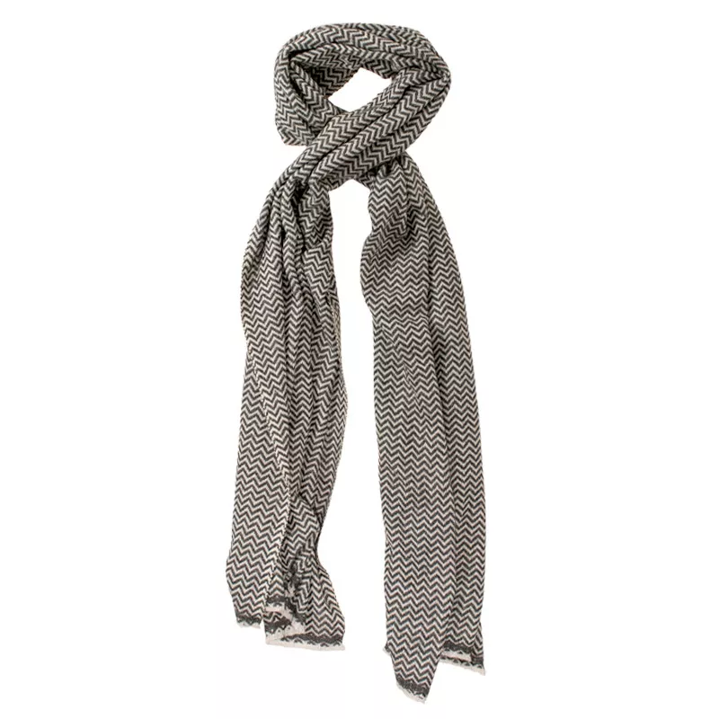 Miraherba - Kaschmir Lama Schal - ZickZack | Miraherba Textilien