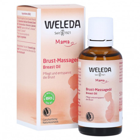 Weleda Brustmassage Stillöl - pflegt und entspannt die Brust