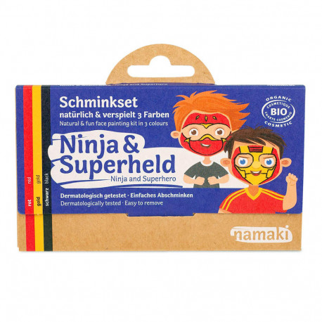 NAMAKI - Kinder Öko-Schminkset - 3 Farben | Miraherba Öko-Kinder