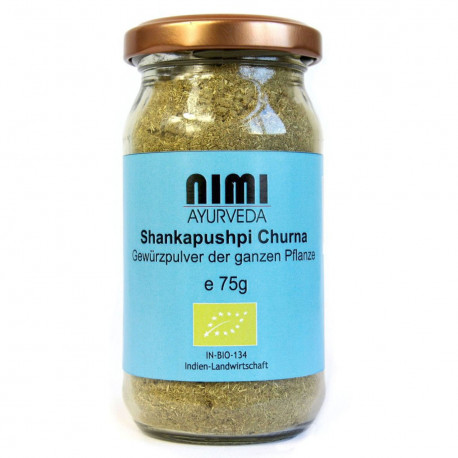 Nimi - Shankapushpi Churna orgánico - 75g | Miraherba Ayurveda