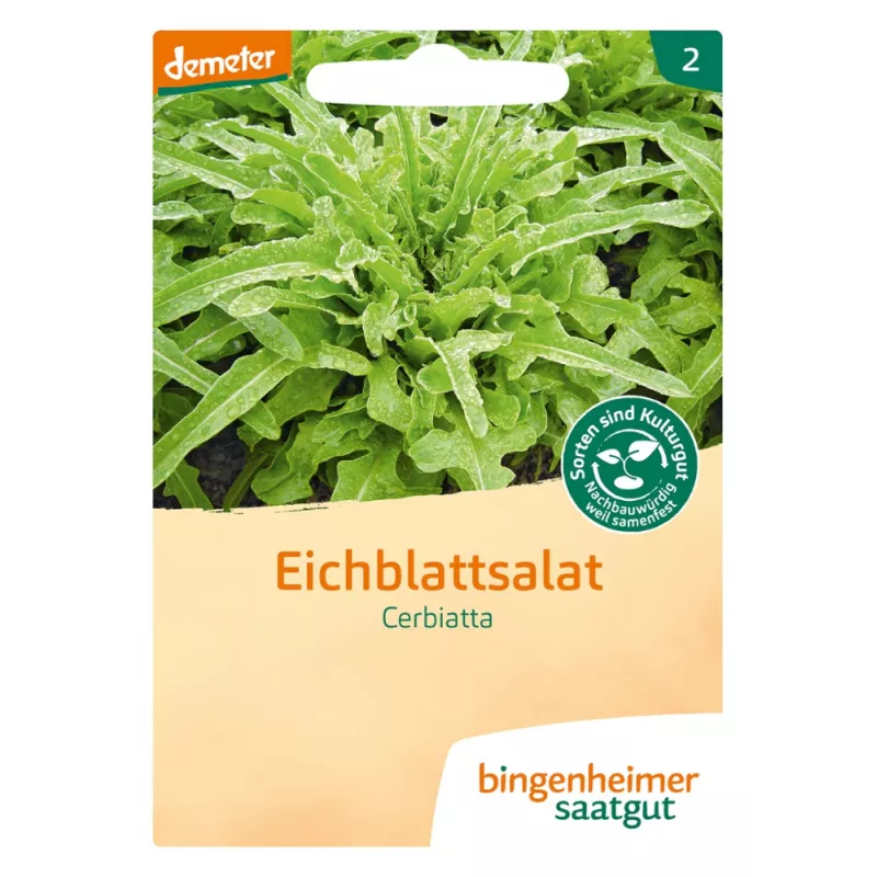 Bingenheimer Saatgut - laitue feuille de chêne Cerbiatta - 0.15g