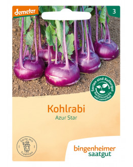 Bingenheimer Saatgut - Kohlrabi Blau Azur Star | Miraherba Pflanzen