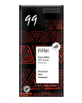 Ein pures Kakao-Erlebnis, Vivani - Feine Bitter 99 % Cacao - 80g