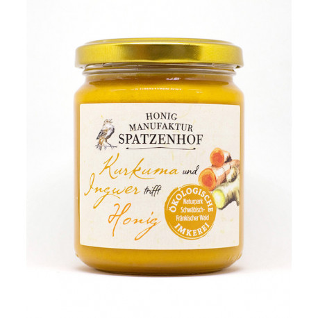 Spatzenhof - Bioland Turmeric Ginger Honey - 330g