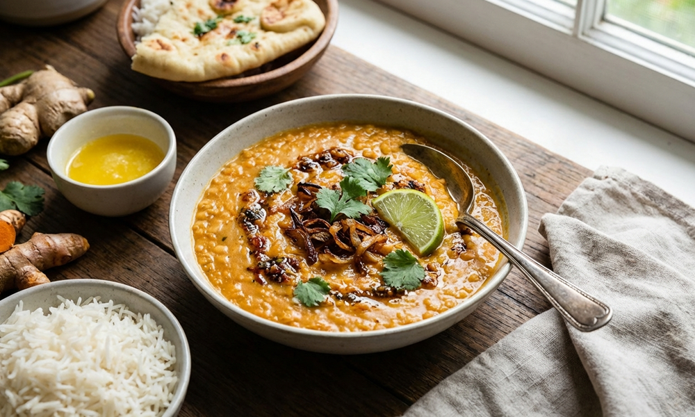 Rote Linsen-Curry mit wärmenden Gewürzen