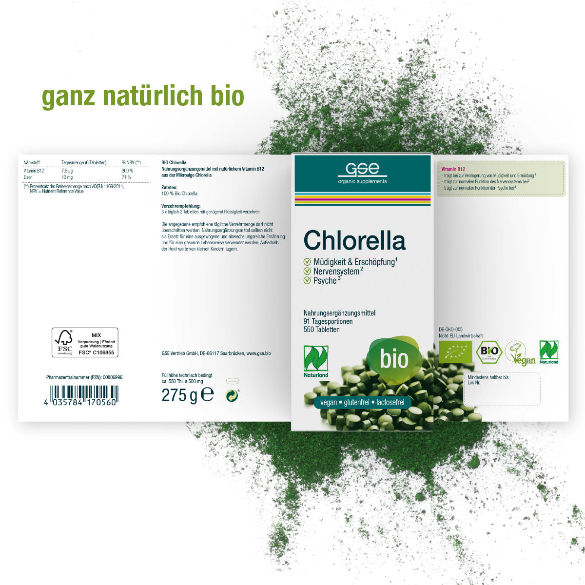 GSE - Naturland Bio Chlorella 500mg