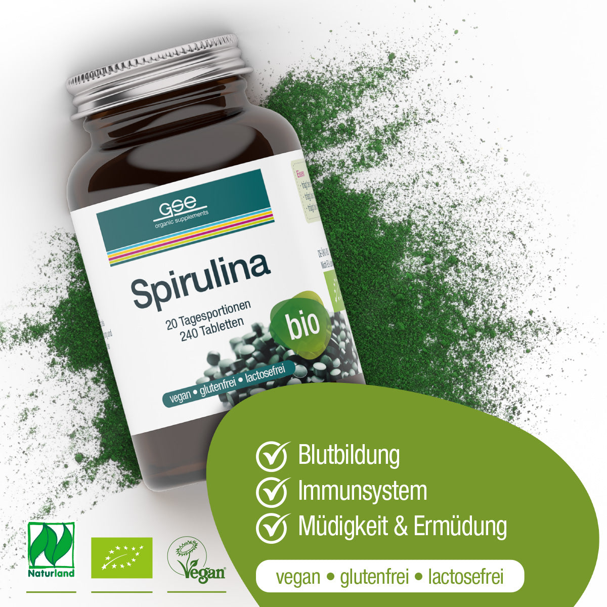 GSE - Bio Spirulina - 240 Compresse