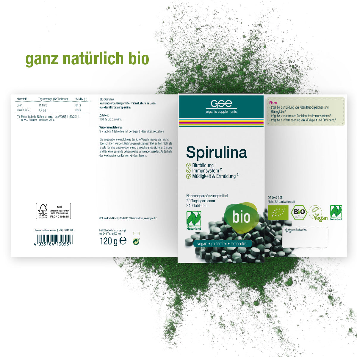 GSE - Bio Spirulina - 240 Compresse
