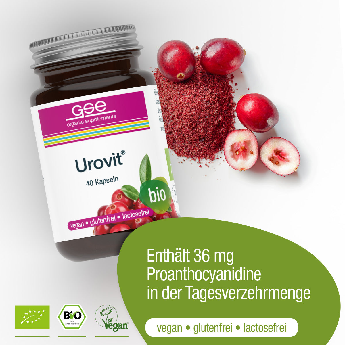 GSE - Urovit®-Cranberry Kapseln (Bio)