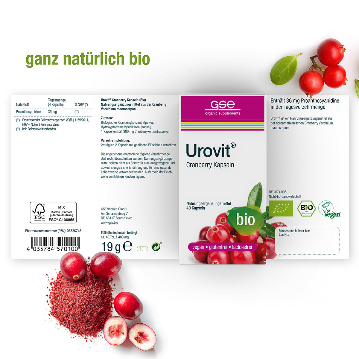 GSE - Urovit®-Cranberry Kapseln (Bio)