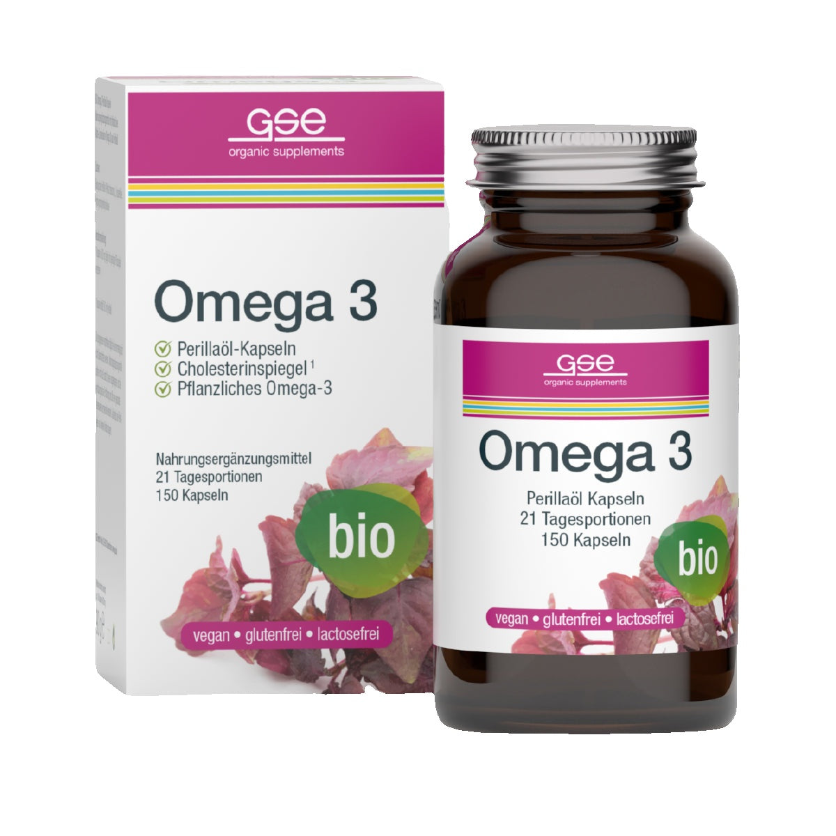 GSE - Omega 3 Perillaöl Kapseln (Bio)