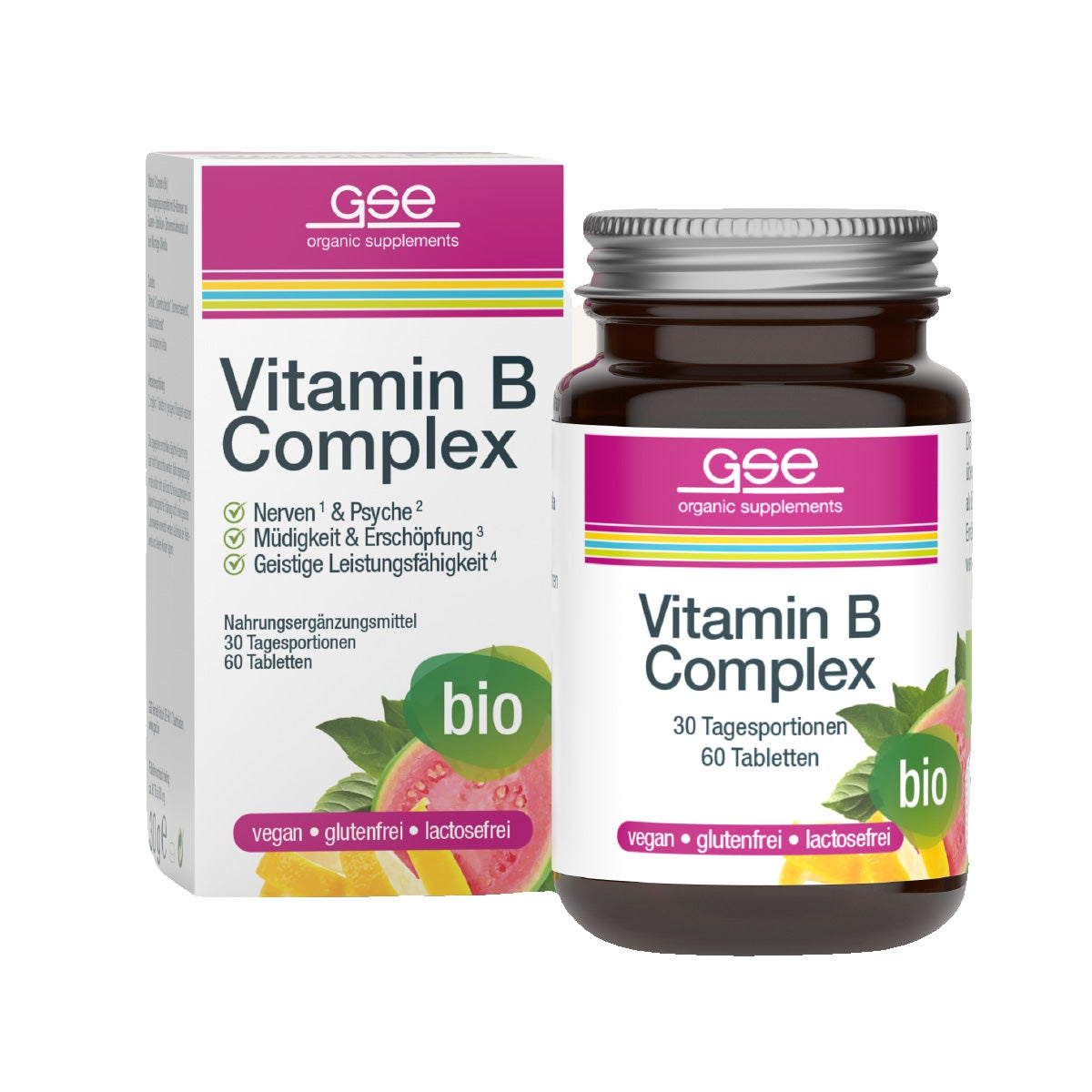 GSE - Bio Vitamin B Complex - 60 Tabletten