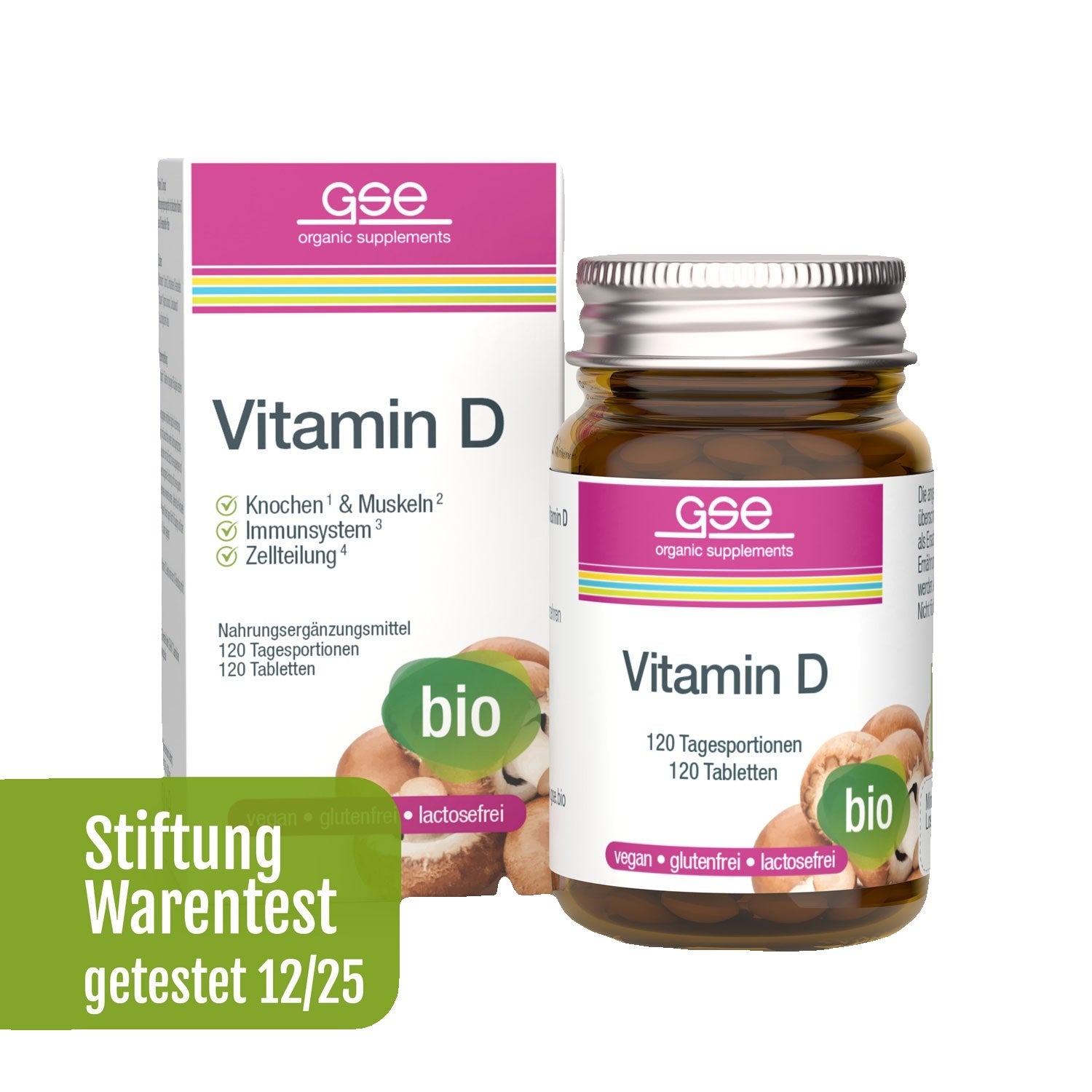 GSE - Bio Vitamin D - 120 Tablets