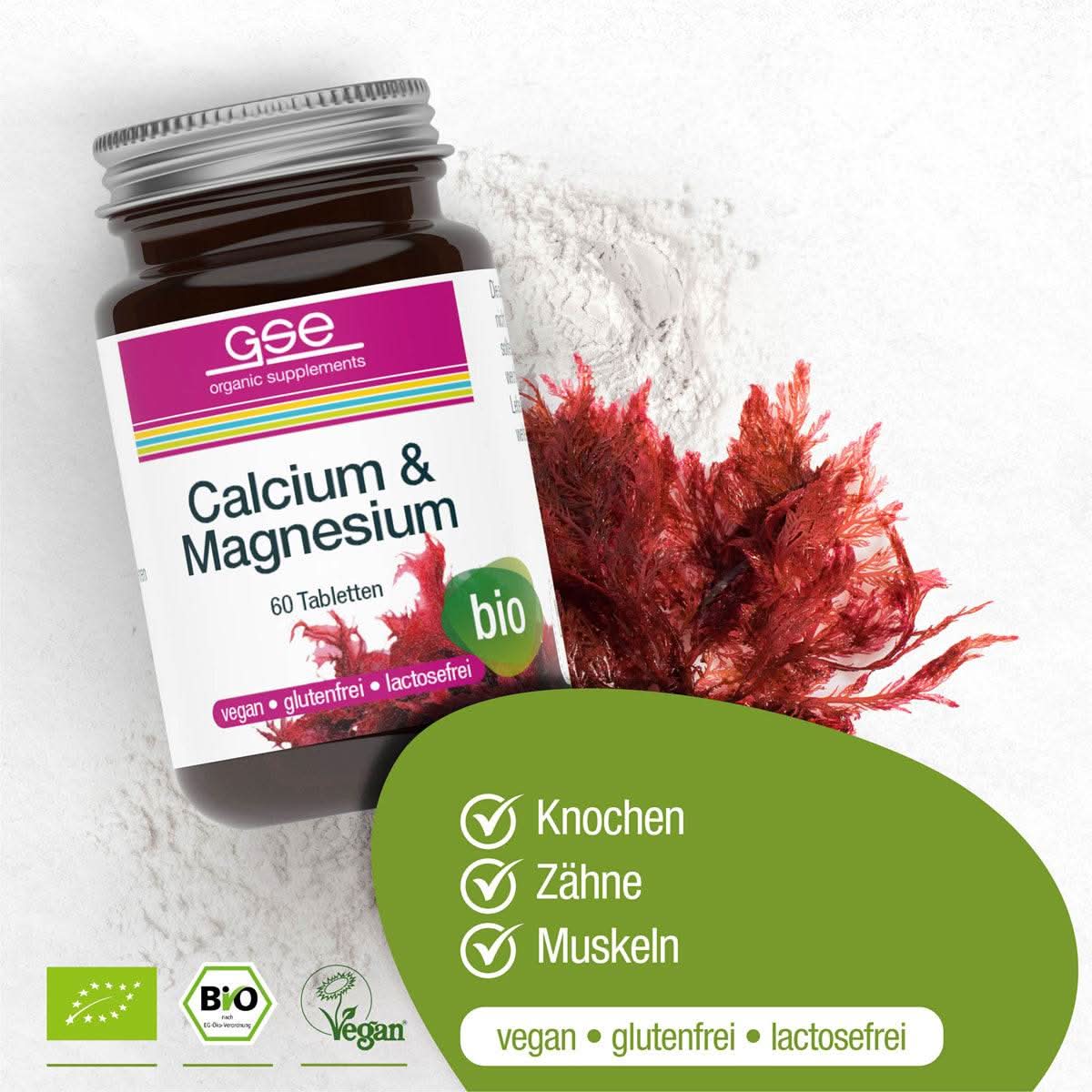 GSE - Calcium & Magnesium Complex (Bio) - 60 Tabletten