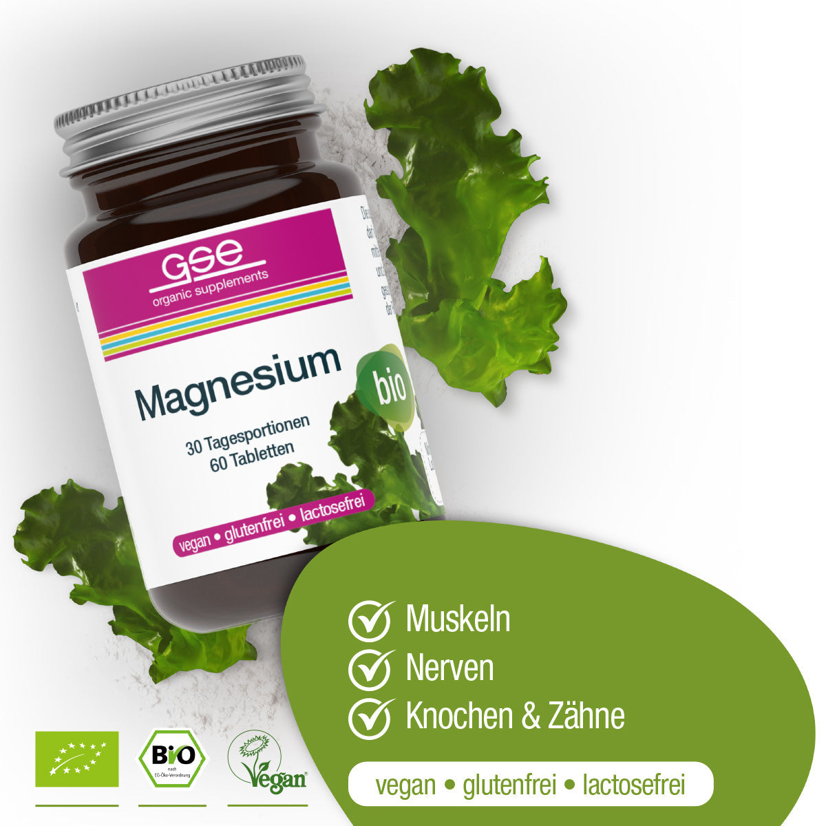 GSE - Bio Magnesium Compact (Bio) - 60 Tabletten