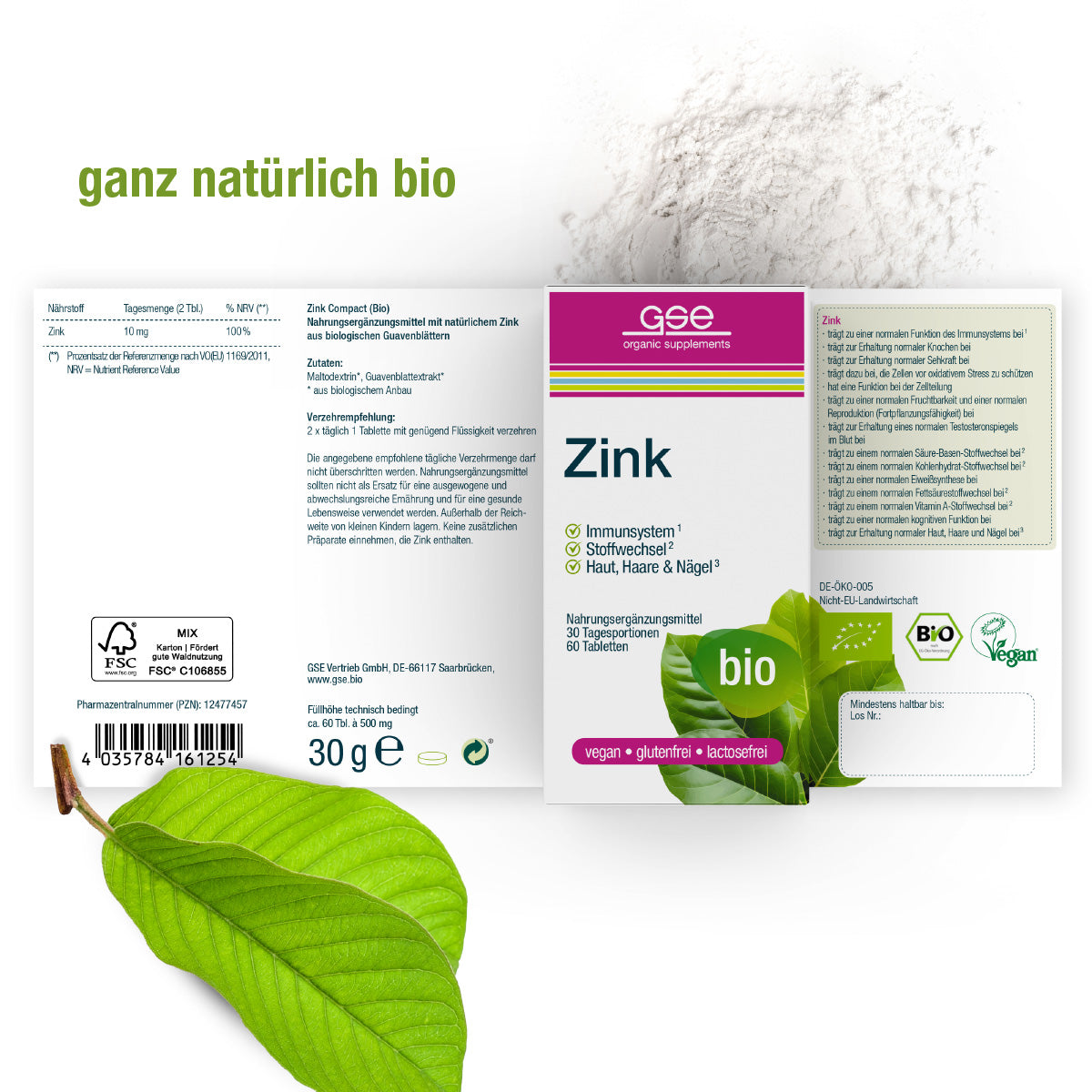 GSE - Bio Zink Compact - 60 Tabletten
