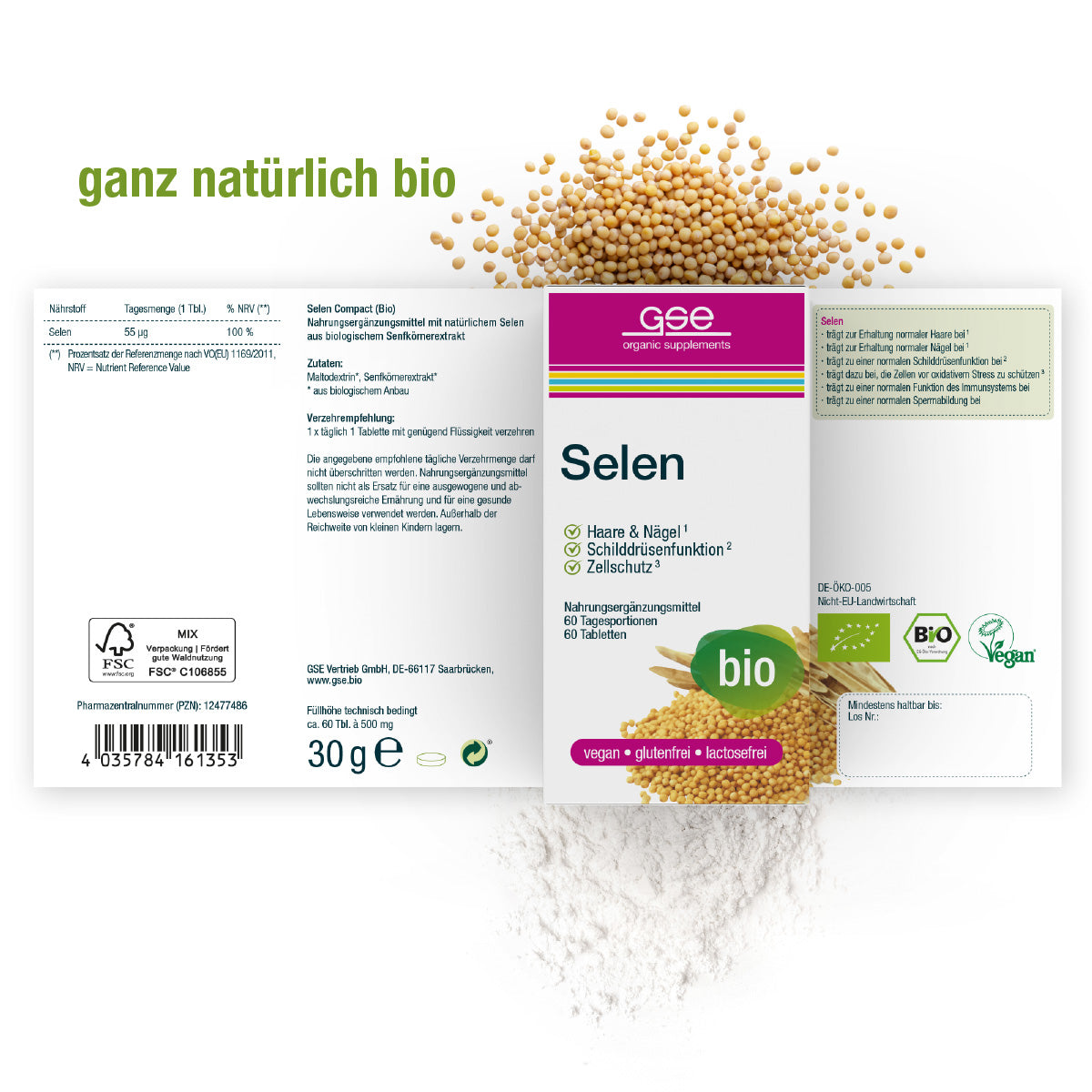 GSE - Selenium Compac (Organic) - 60 Tablets