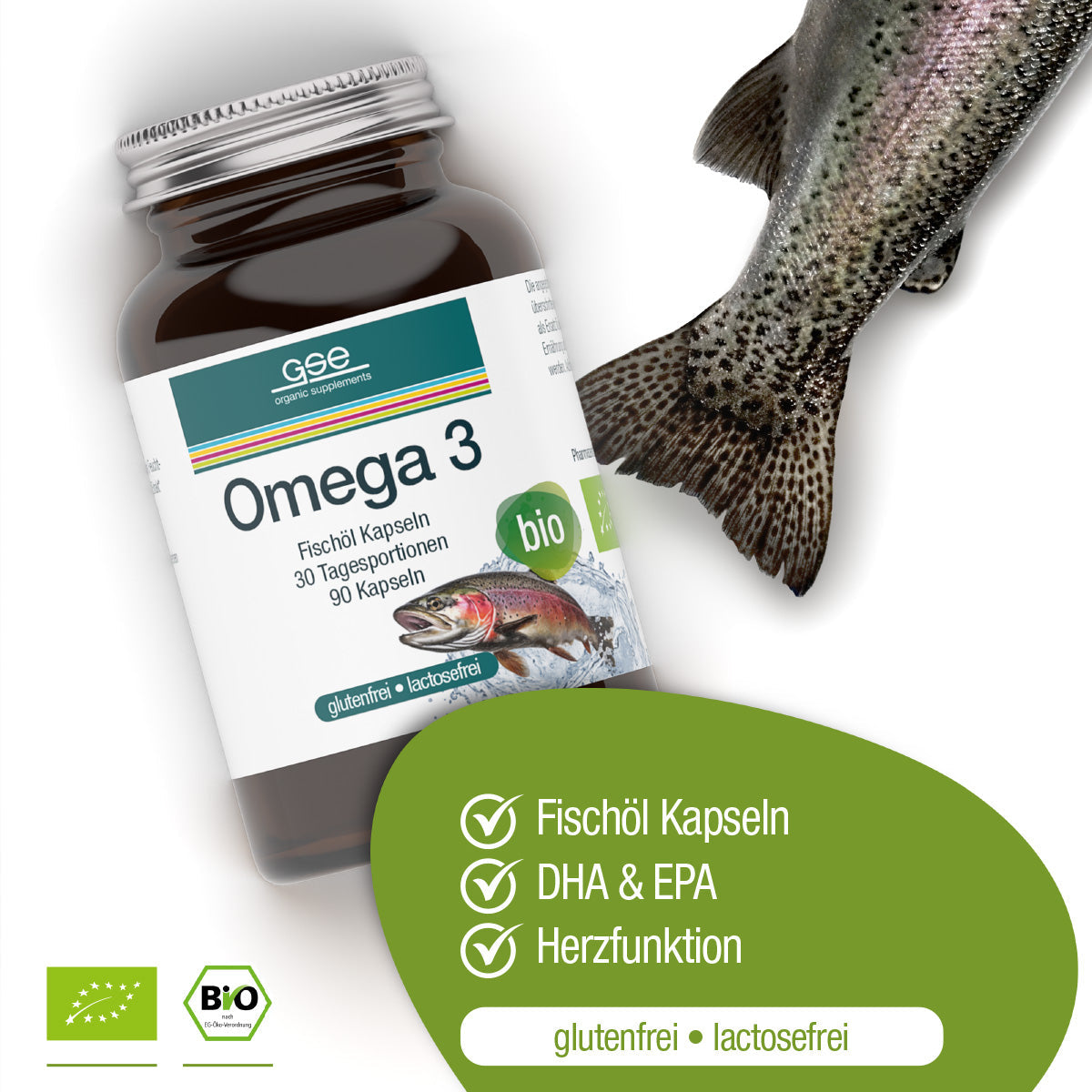 GSE - Omega 3 Fischöl Kapseln