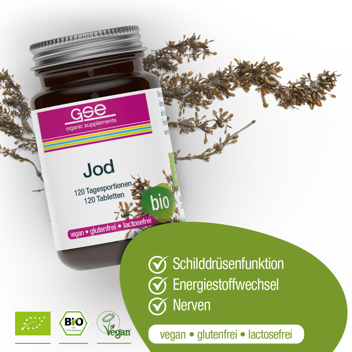 GSE - Jod Compact (Bio) - 120 Tabletten