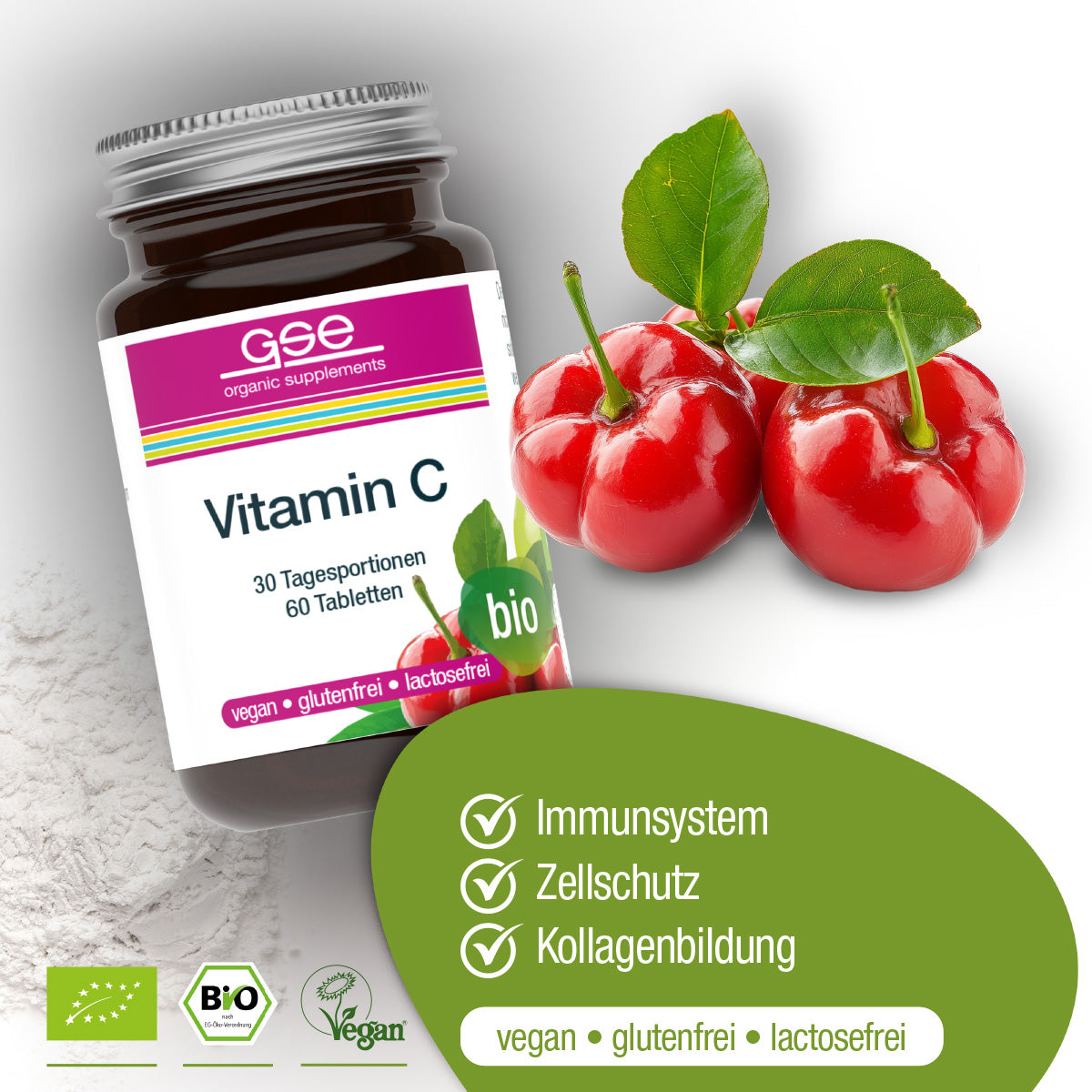 GSE - Vitamin C Compact (Bio) - 60 Comprimés