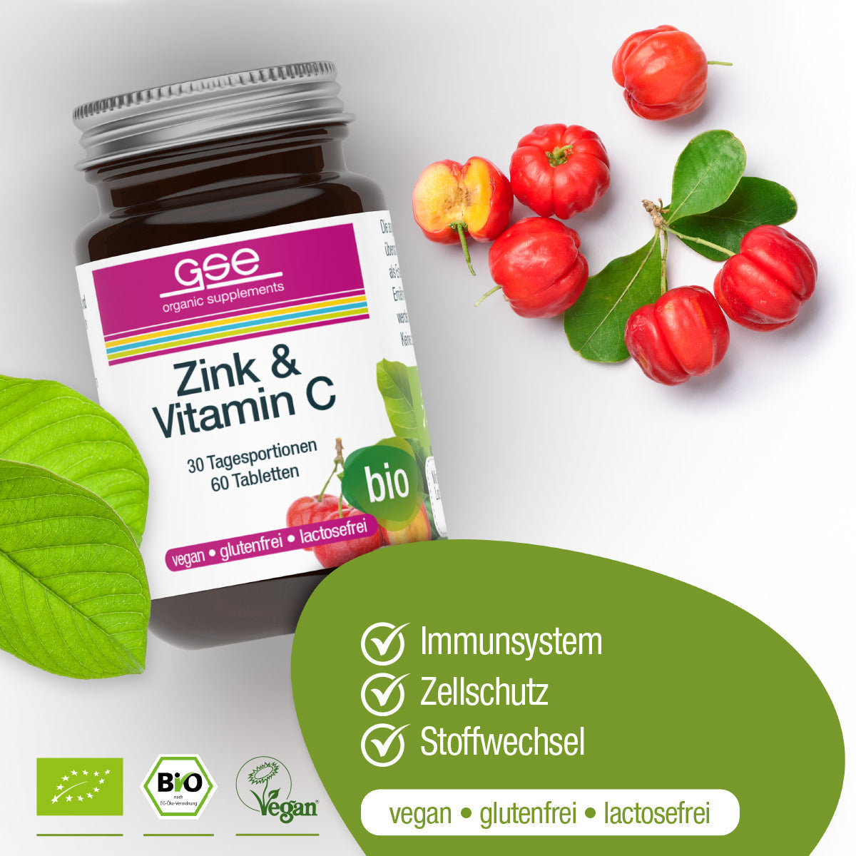 GSE - Zinc + Vitamin C (Organic)