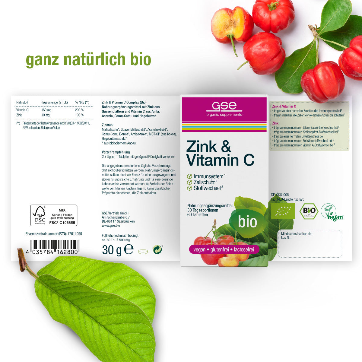 GSE - Zinc + Vitamin C (Organic)