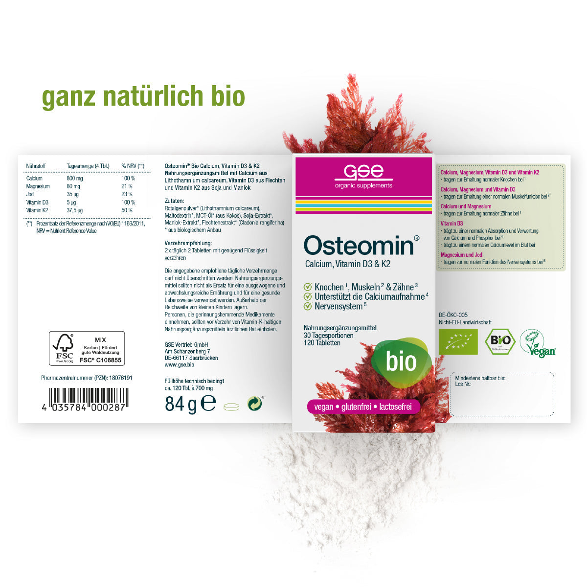 GSE - Osteomin Bio - 120 Tabletten