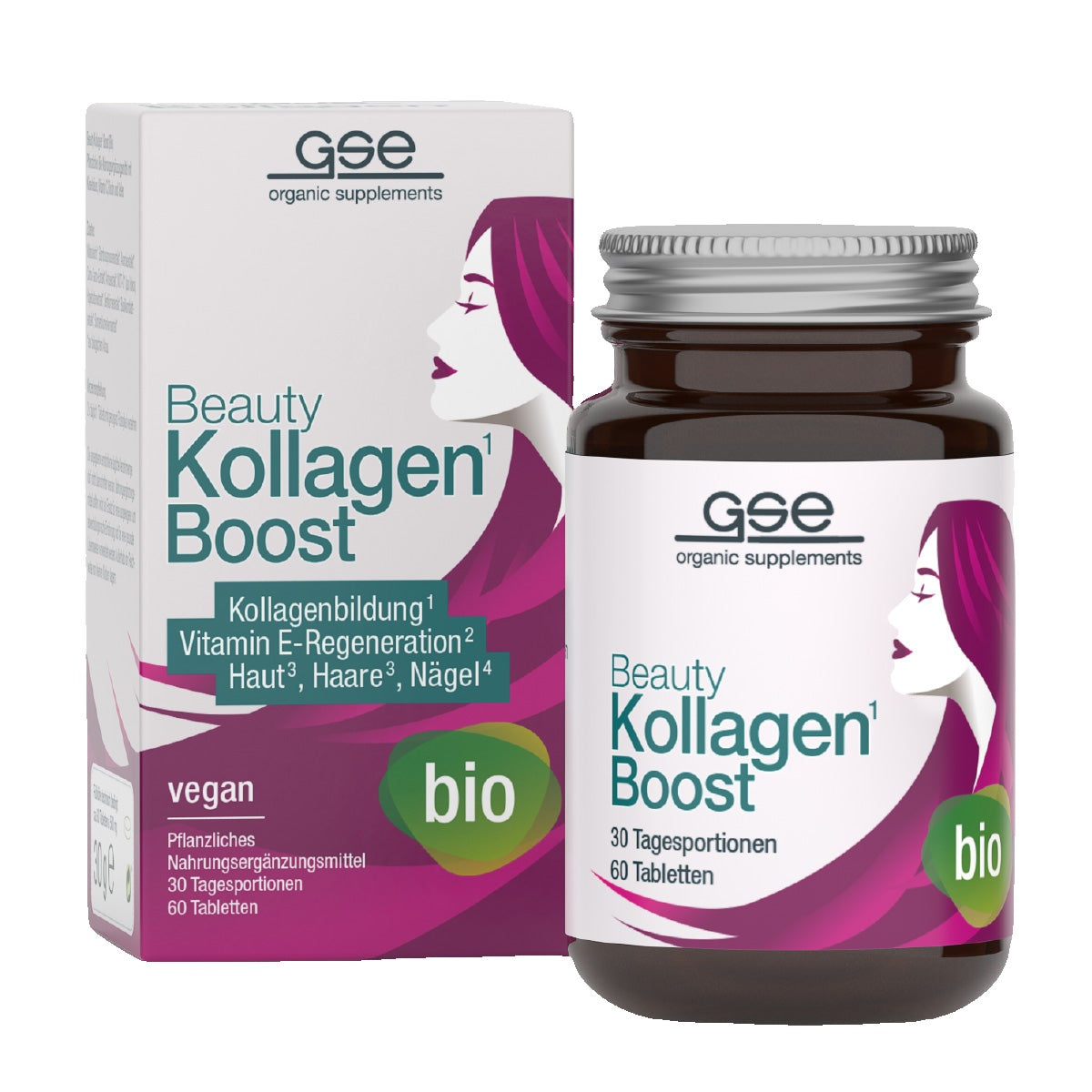 GSE - Beauty Kollagen-Boost Bio - 60 Tabletten