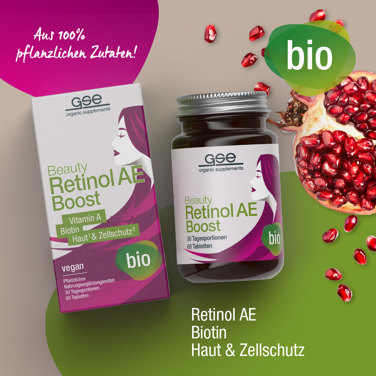 GSE - Beauty Retinol AE-Boost Bio - 60 Tabletten