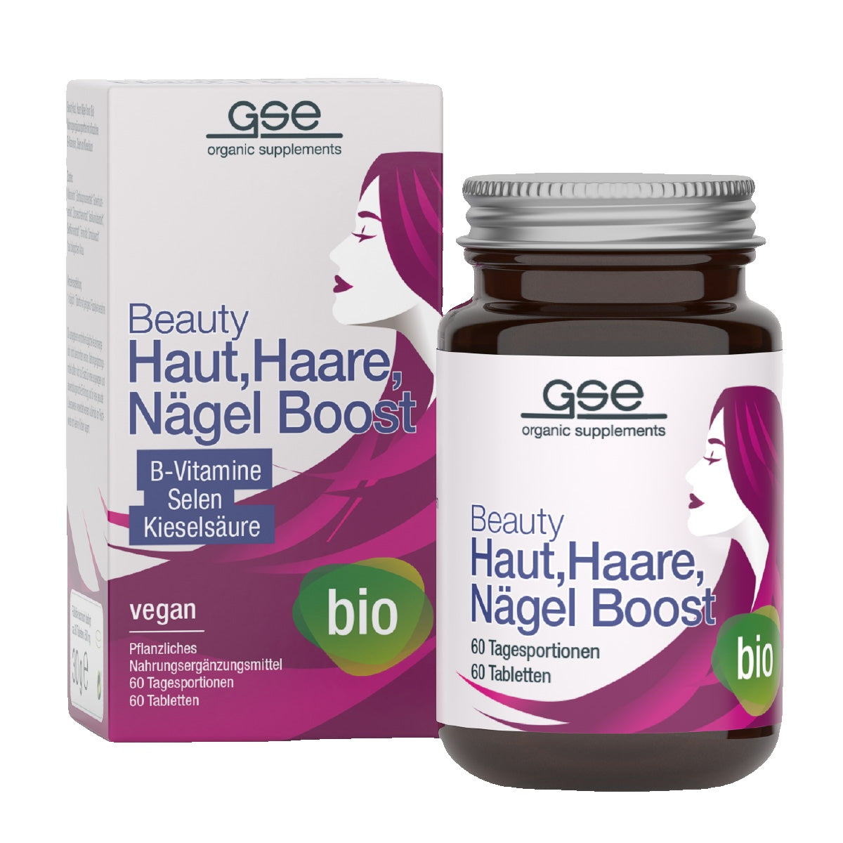 GSE - Beauty Peau, Cheveux, Ongles Boost (Bio) - 60 Comprimés