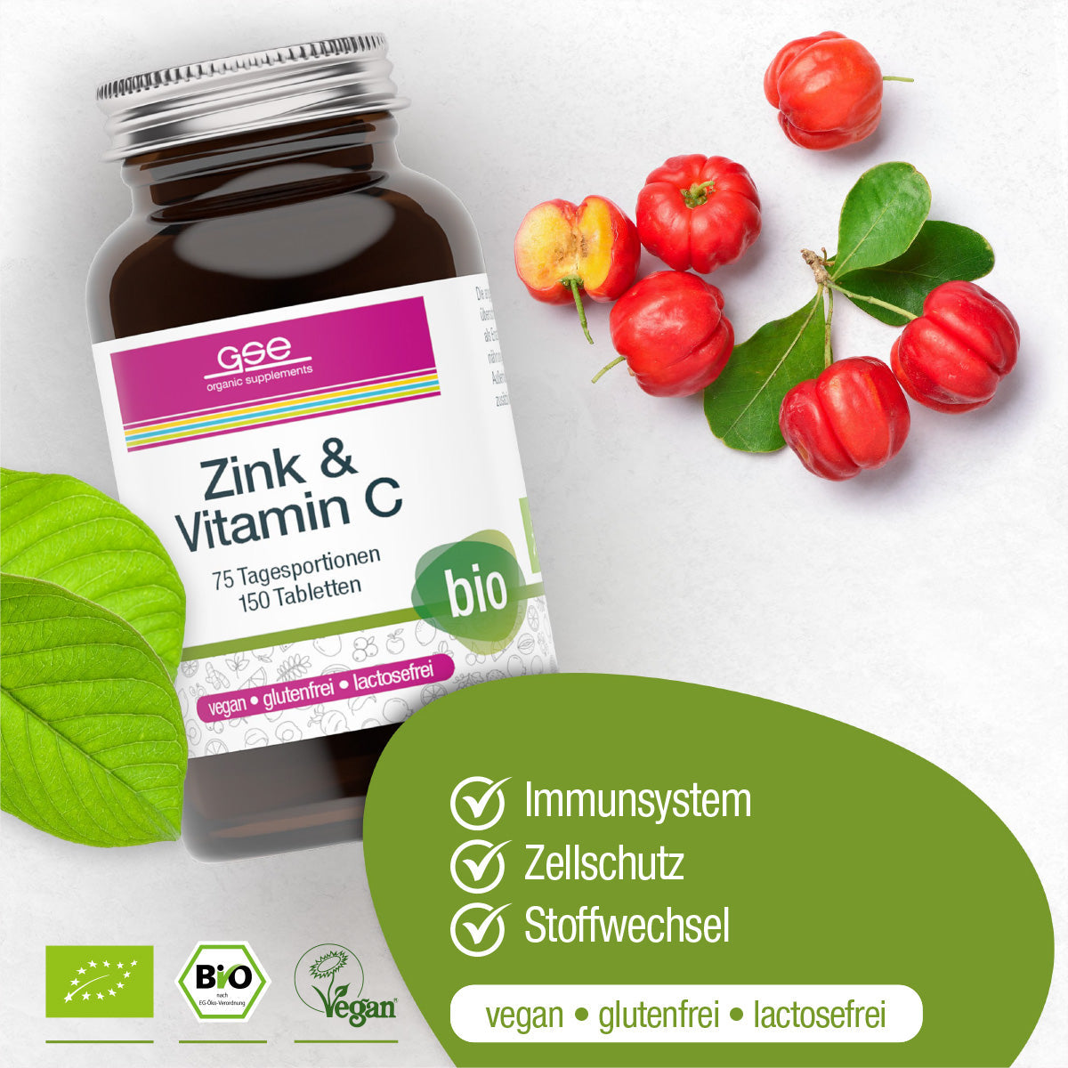 GSE - Zinc + Vitamin C (Organic)