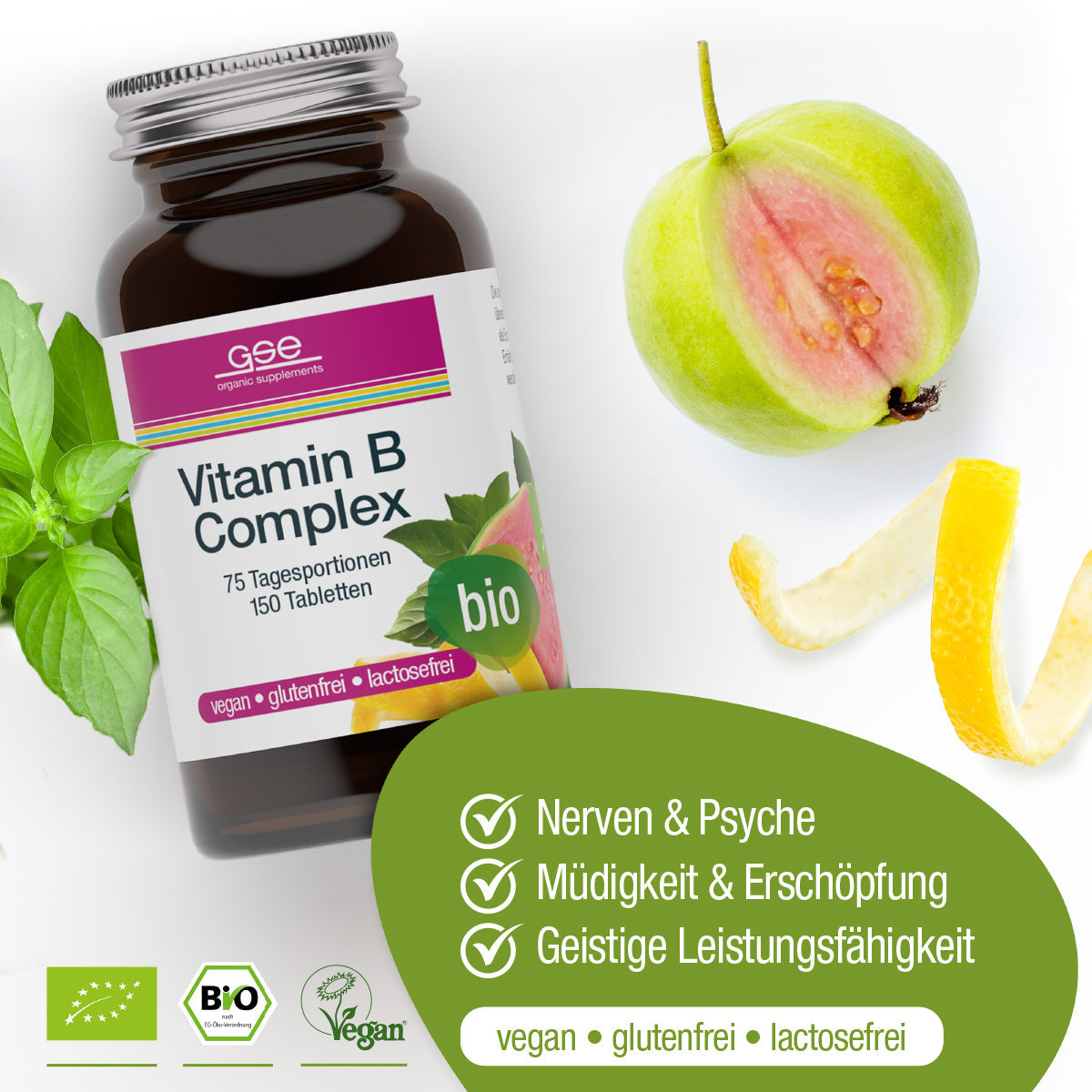 GSE - Complejo de Vitamina B (Bio) - 150 Tabletas