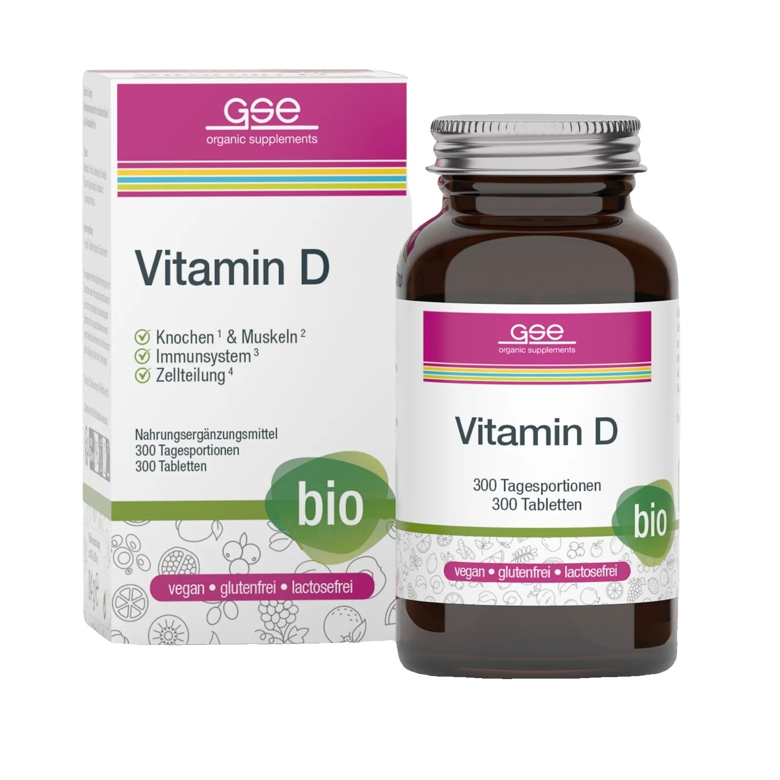 GSE - Vitamine D (Bio) - 300 Comprimés