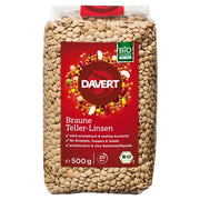 Davert Braune Teller-Linsen, 500 g