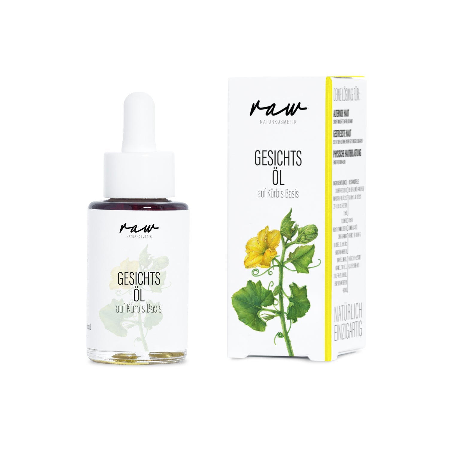 raw Naturkosmetik - Gesichtsöl Kürbis