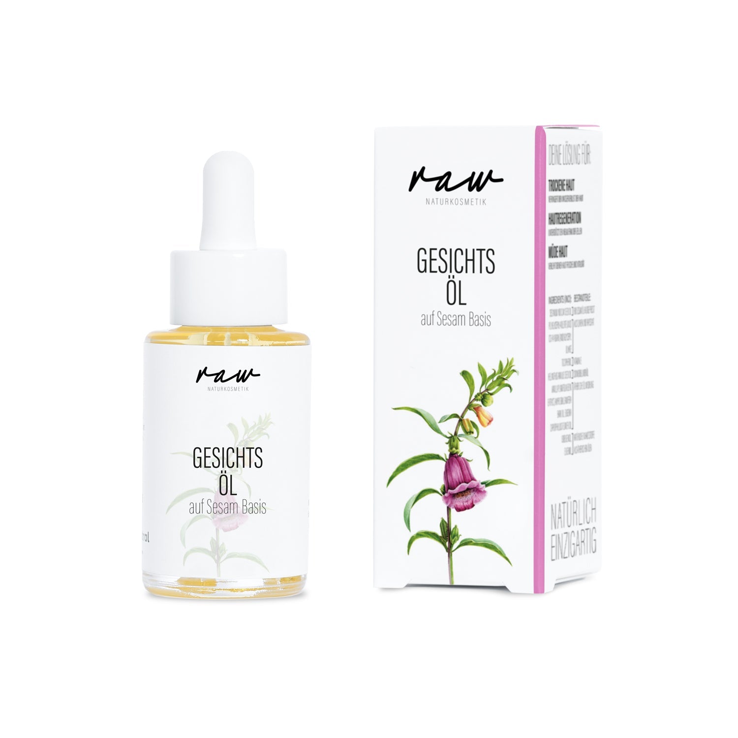 raw Naturkosmetik - Gesichtsöl Sesam