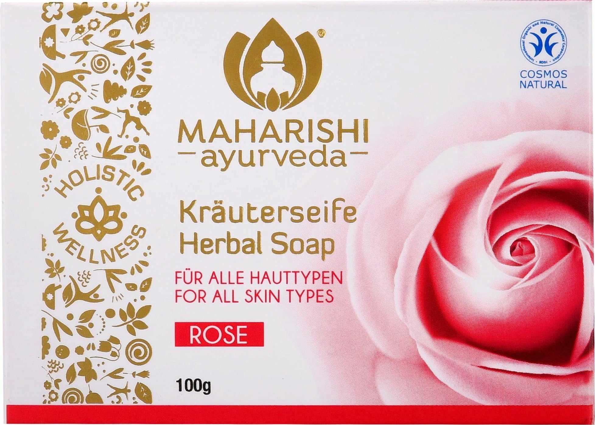 Maharishi Ayurveda - Jabón de rosas a base de hierbas - 100g