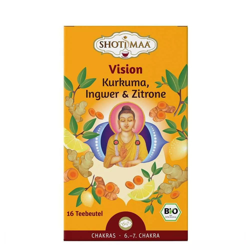 Shoti Maa - Vision | Kurkuma, Ingwer & Zitrone, Chakra Tee – Miraherba