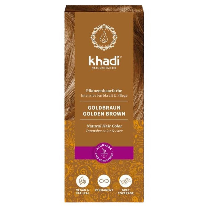 Khadi - Colorante vegetale per capelli Castano Dorato