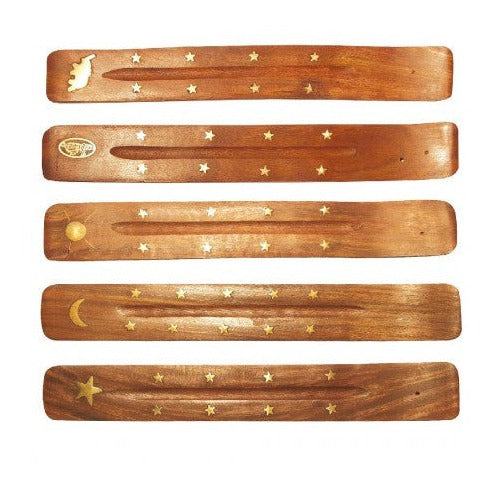 Saraswati Räucherstäbchen Halter Holz