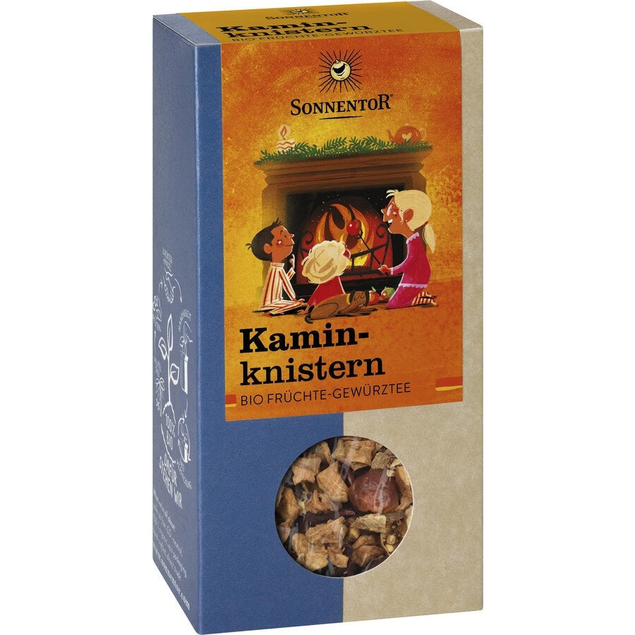 Sonnentor - Kaminknistern Früchtetee lose, Bio Früchte-Gewürzteemischung
