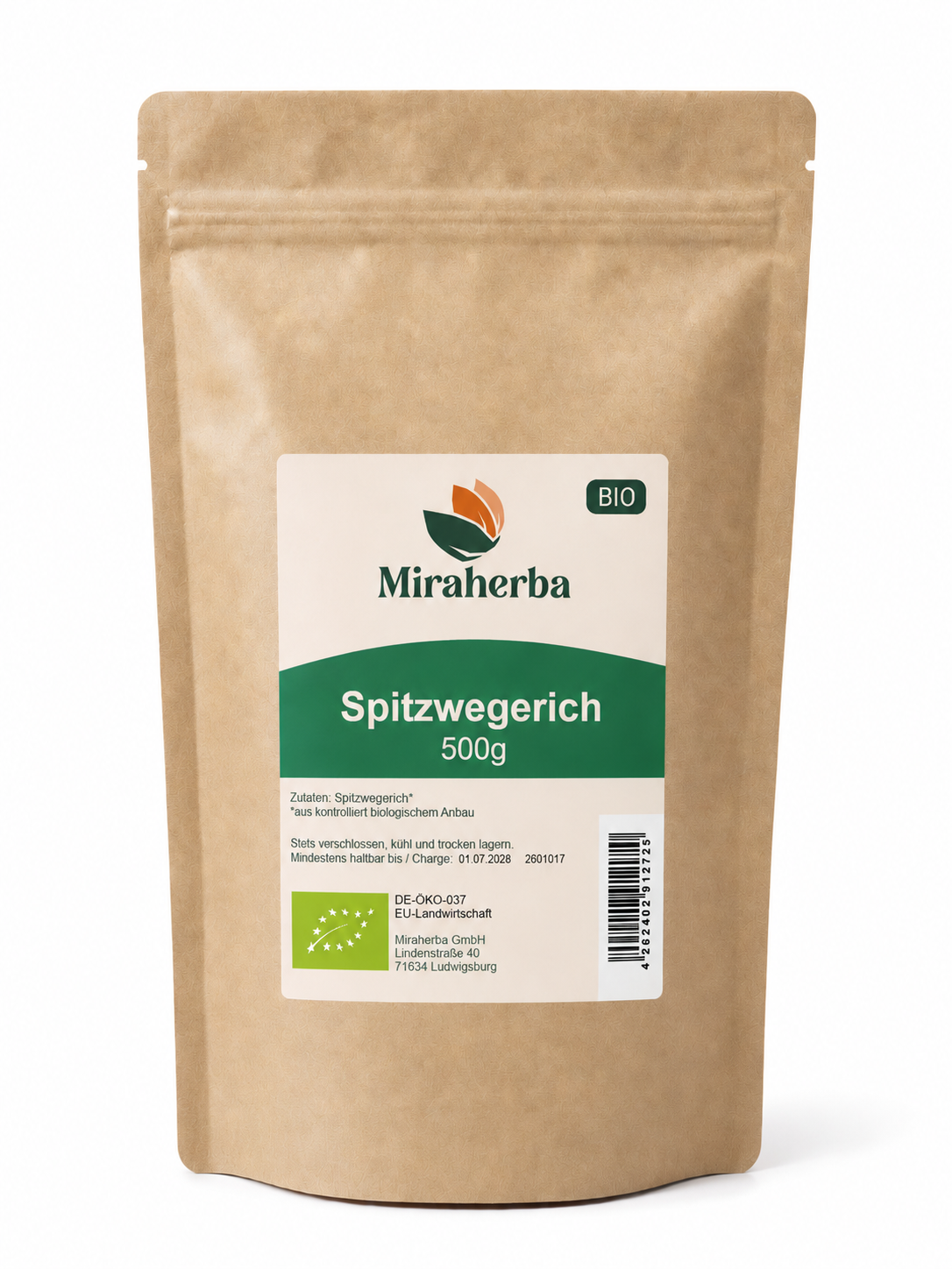 Miraherba - Bio Spitzwegerich geschnitten