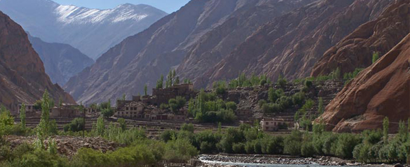 Die Landschaften von Ladakh.