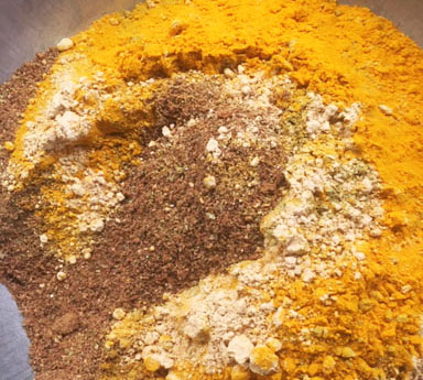 Making of Shiva's dream spice mix
