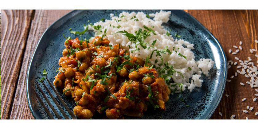 Rezept: Ayurvedisches Thali #2: Curry, Reis und Chutney